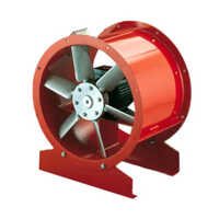 Mild Steel Axial Fan - Color: Red