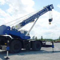 Rough Terrain Crane - 40-100 Tonne Lifting Capacity | Stainless Steel, Cabin Control, Emergency Stop, Limit Switch, Warranty Included