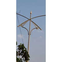 Street Light Pole - Mild Steel, Conical Shape, Silver Finish | 440v Input Voltage, Durable Design For Urban Lighting Solutions