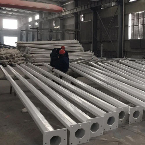 Galvanized Octagonal Pole Length: 10  Meter (M)