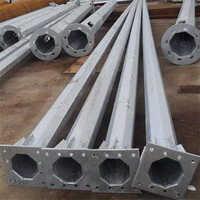 Bajaj Octagonal Street Light Pole - Color: Silver