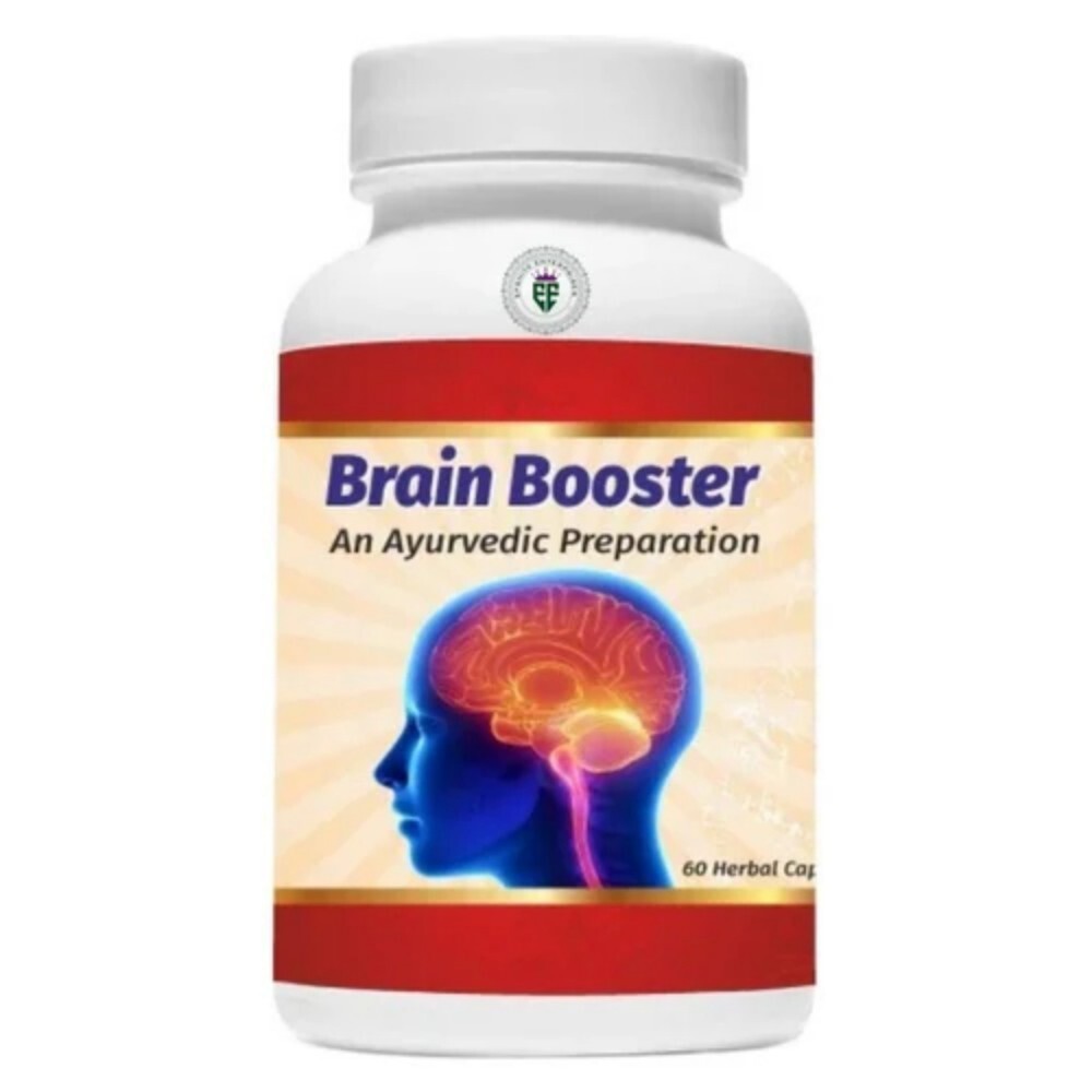 Brain Booster Herbal Capsules - Natural Herbal Formula for Enhanced Brain Function | Suitable for Adults, Easy-to-Take Dosage, Optimizes Mental Clarity and Focus