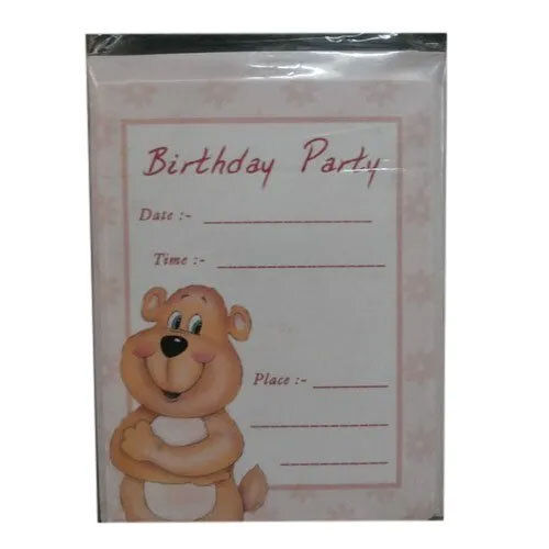 Birthday Party Invitation Card Size: Standard