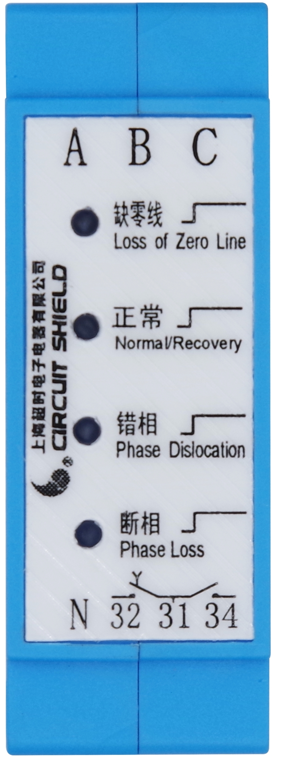 ABJ2-02WJ/K/L + 12WJ/K/L Phase Sequence Protector for Tripping Circuit Breakers/Tripping Leakage Protectors