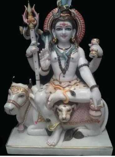 Sculpture Marble Shiva Statue