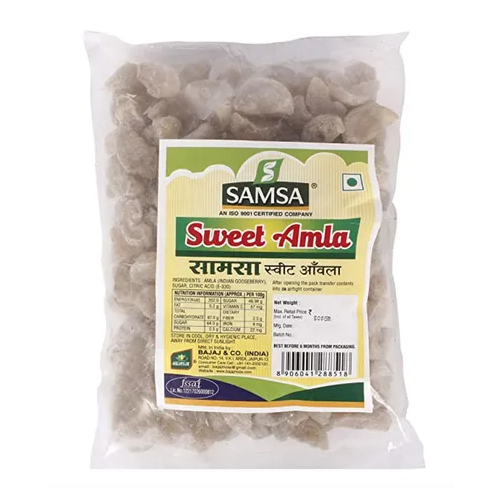 Natural Amla Candy - 500 Gram Solid Eggless Treat, Sweet & Tangy Flavor with Unique Shape, Guilt-Free Indulgence with Amla & Sugar