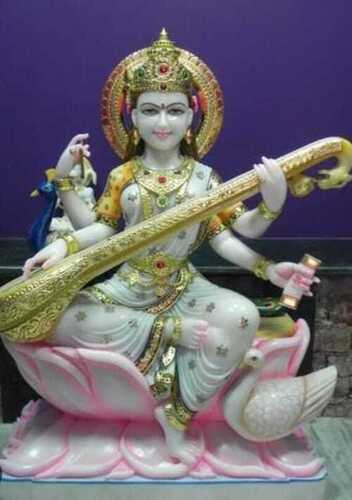 Marble Saraswati Statue