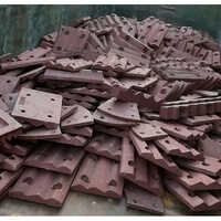 Manganese Steel Grade 3 Breaker Liner Plate - Size: Standard