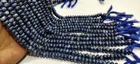 Natural Sodalite Rondelle Plain 8mm Beads Sold Per Strand 8 Inches Long