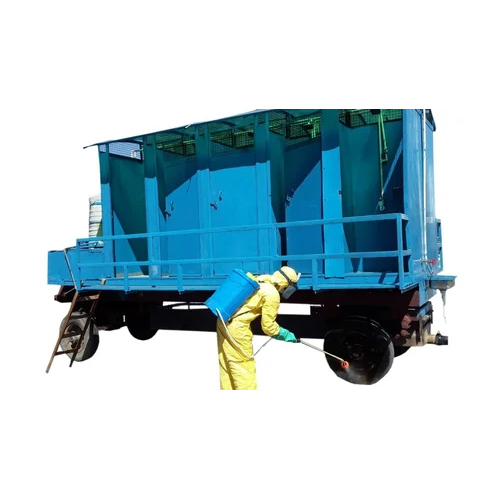 Ten Seated Mobile Toilet Trolley