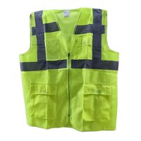 Nylon Yellow Reflective Safety Jacket