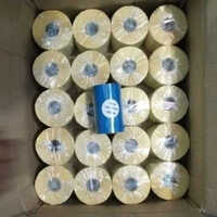 3 X  Yellow Chrome Barcode Label