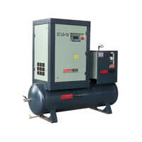 Tank Mounted 10 Hp Screw Air Compressor - Air Flow Capacity: 40 Cfm Cubic Feet Per Minute (ft3/min)