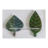 100% Pure Natural Soap Stone Leaf Shape Incense Stand For Wedding Gift