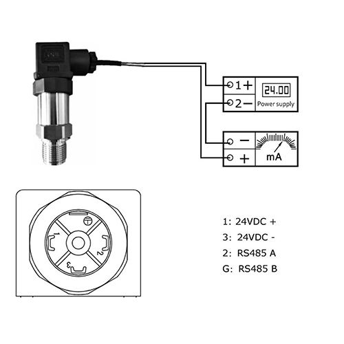 Silver And Black Pressure Transmitter