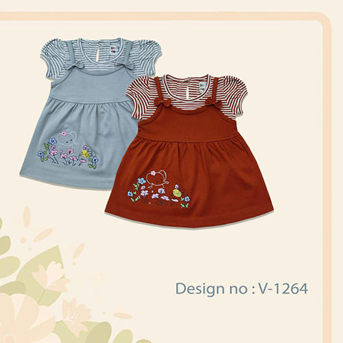 Washable V-1264 Baby Frock