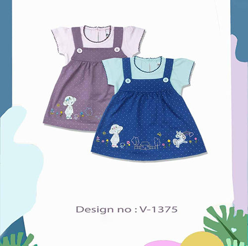 Washable V-1375 Baby Frock