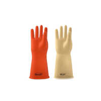 Uisp 1 Pure Latex Heavy Duty Post Mortem Gloves - Fabric Type: Rubber