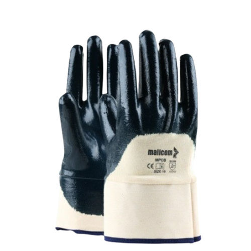 Printed Medium Palm Coated Nitrile Hand Gloves