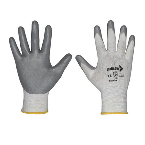 Full Finger Knitted Seamless Nitrile Dipped Gloves