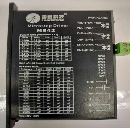LEADSHINE M542 MICROSTEP DRIVER