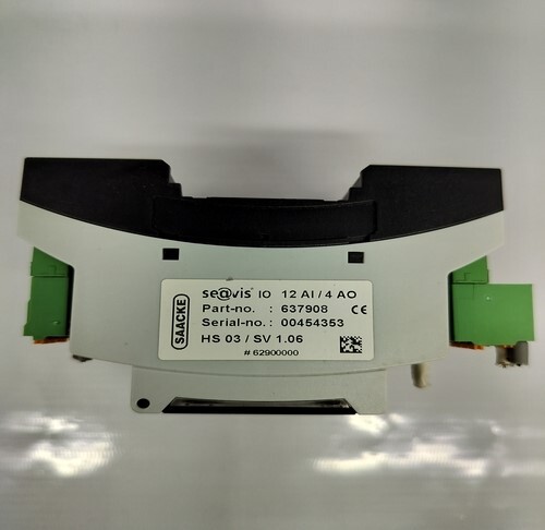 SAACKE 637908 IO 12 AI/4 AO I/O MODULE