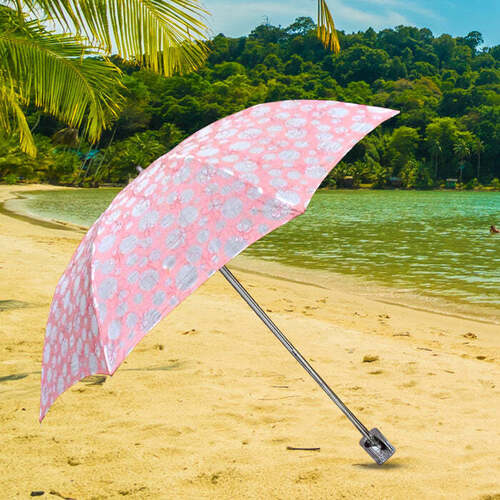 3-FOLD UMBRELLA SUMMER SUN PROTECTION FOLDABLE