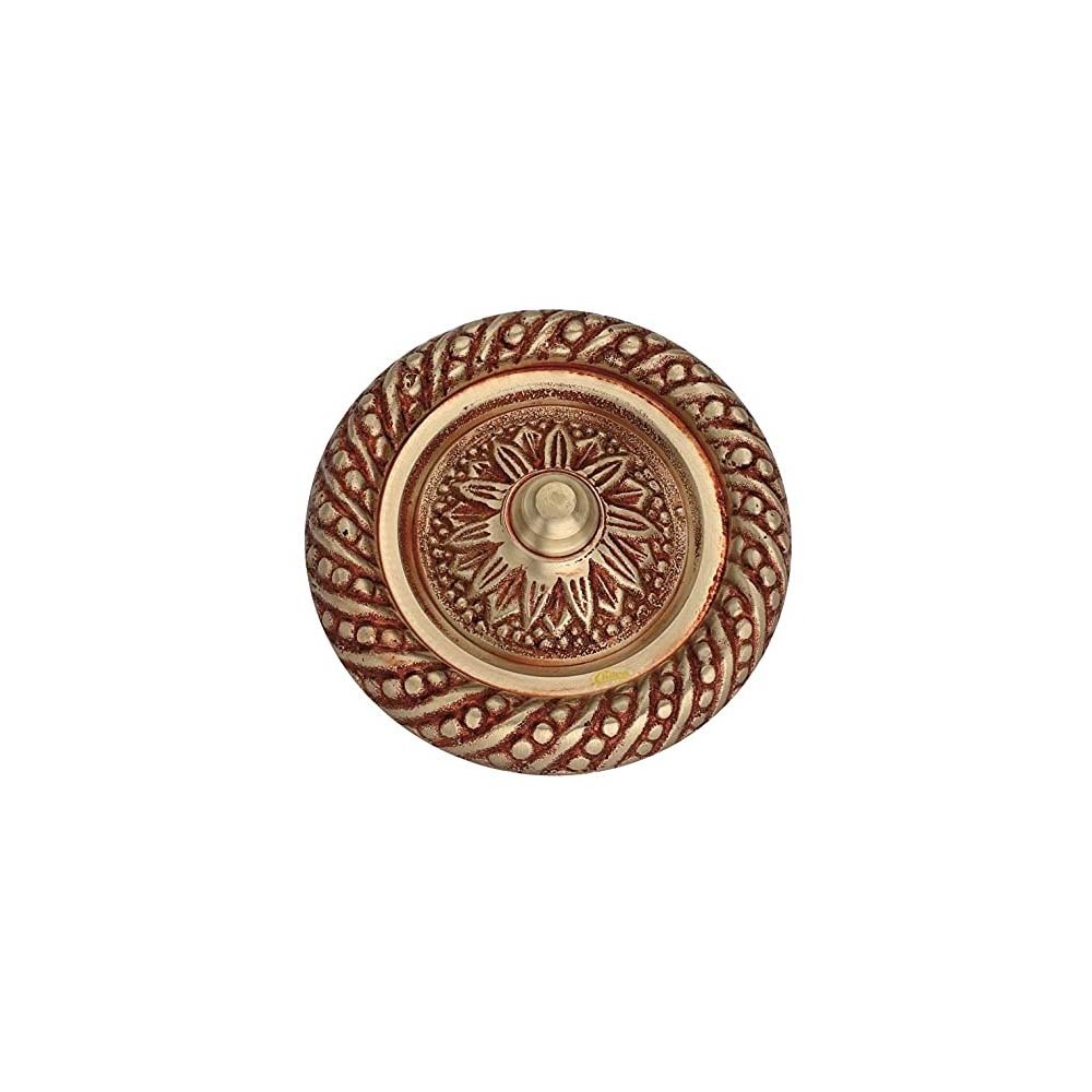 Chitra Brass Decorative Apec Door Dooms - Pack of 4 (Brush Golden Copper, 50 MM)