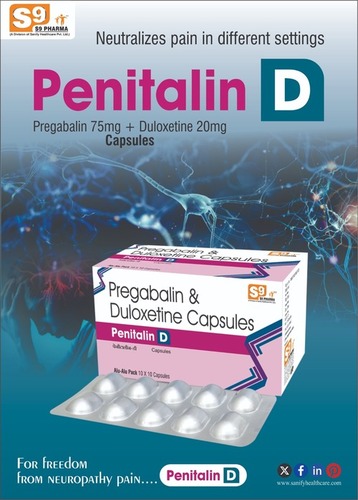 CAP PREGABALIN 75MG+ DULOXETINE 20MG