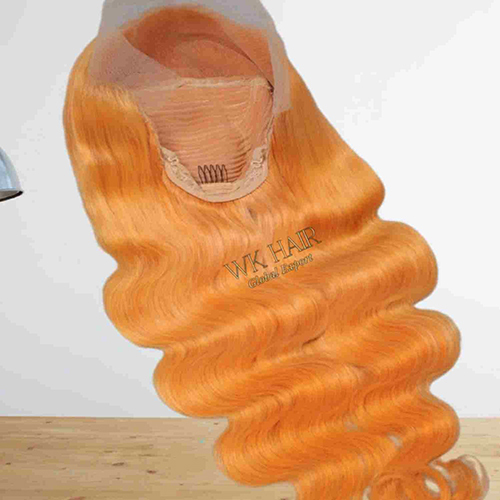 Orange Color Wave Wig