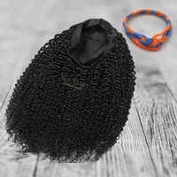 Black & Brown Curly Stylee Head Band Wigs