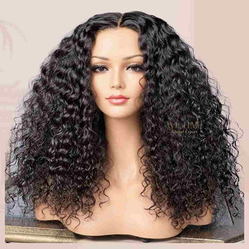 Synthetic Hair Black Deep Wave Wigs