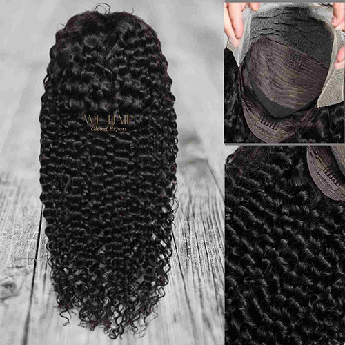 Natural Pure Black Water Wave Wigs