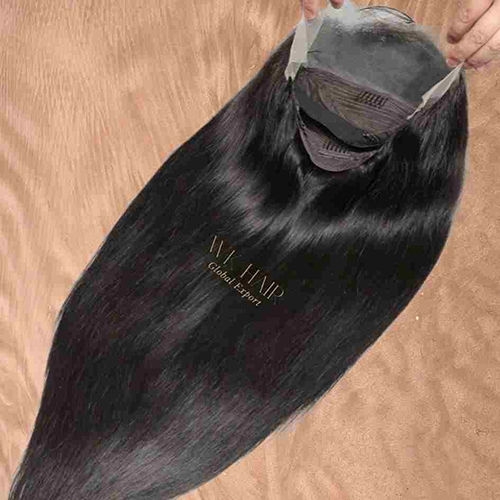 Synthetic Hair Black Silky Straight Wigs