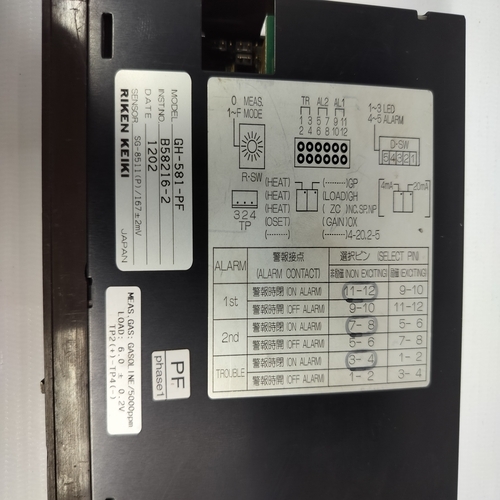 RIKEN KEIKI GH-581-PF ALARM SYSTEM