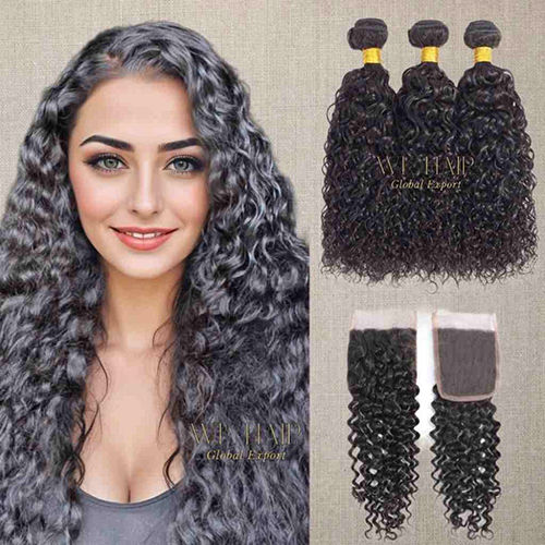 Customized Black Weft Hair Extensions