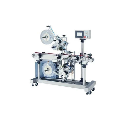 Automatic Top And Bottom Side Labelling Machine