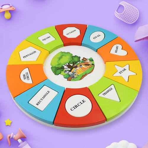 Click to expand BIG SHAPE ROUND PUZZLE TOY EDUCATIONAL TOY