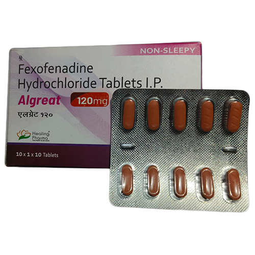 120 Mg Fexofenadine Hydrochloride Tablets Ip General Medicines