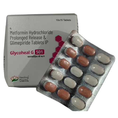 Metformin Hydrochloride Prolonged Release And Glimpiride Tablets Ip General Medicines