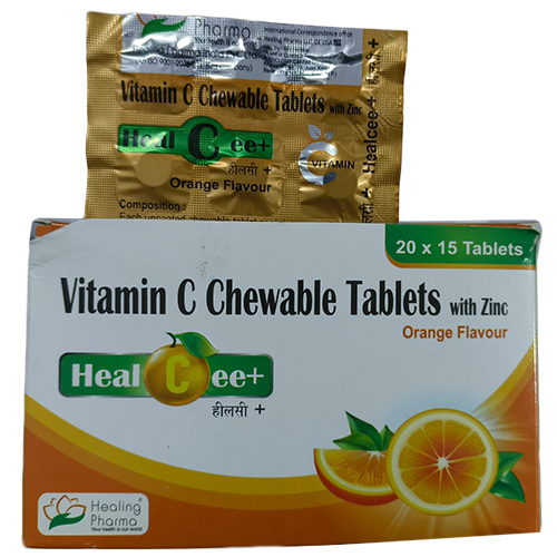 Vitamin C Chewable Tablets With Zinc Health Supplements