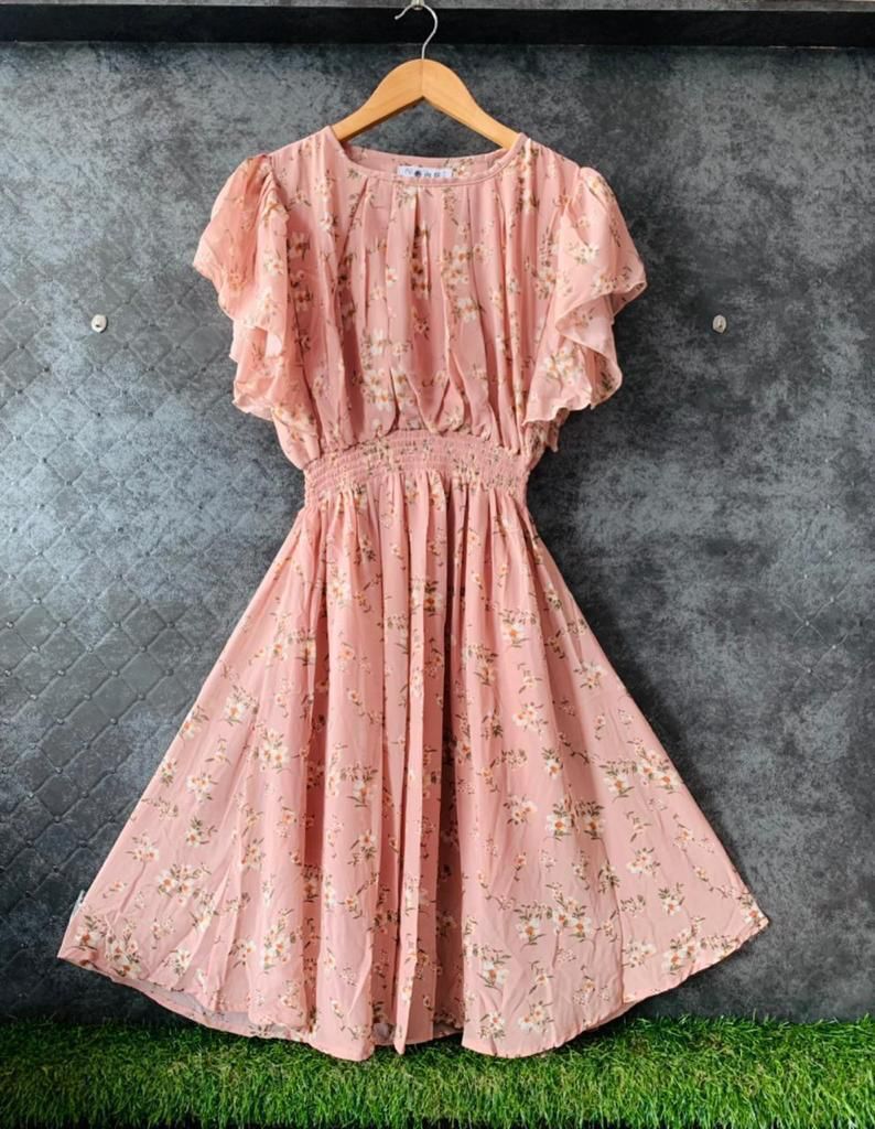 Smoking waist western dress