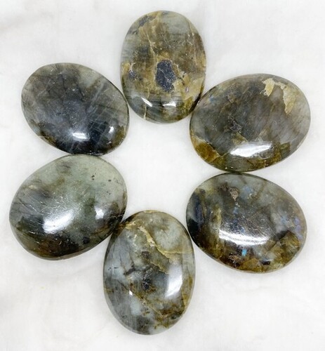 Labradorite Palm Stones Pocket Healing Stone Pocket Palm Stones