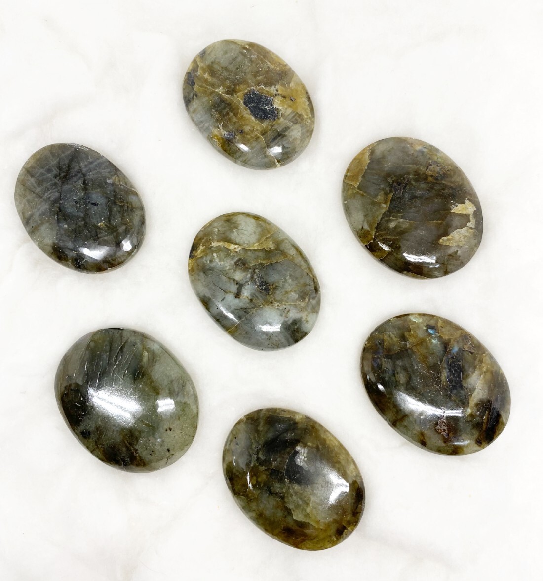 Labradorite Palm Stones Pocket Healing Stone Pocket Palm Stones