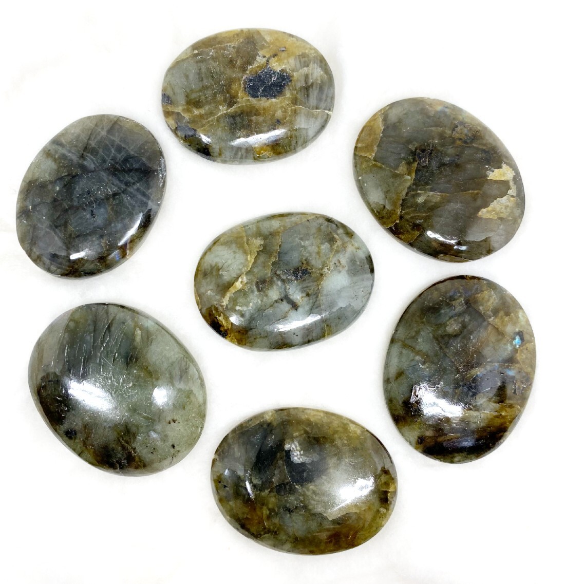 Labradorite Palm Stones Pocket Healing Stone Pocket Palm Stones