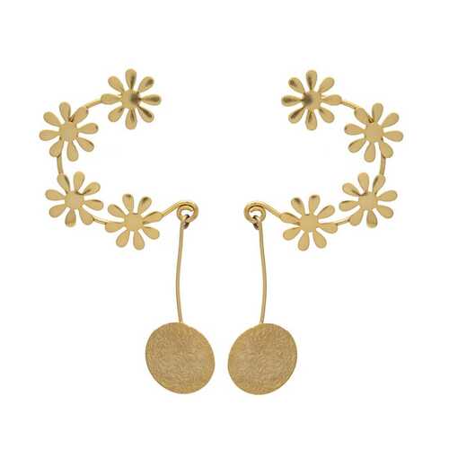 Ear top flower woman earring set