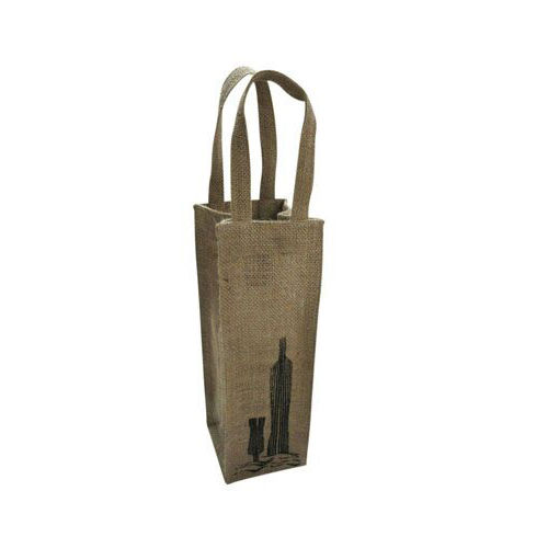 Multicolor Jute Bottle Carrier Bag