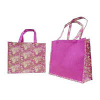Pink Color Jute Bag - Color: Multicolor