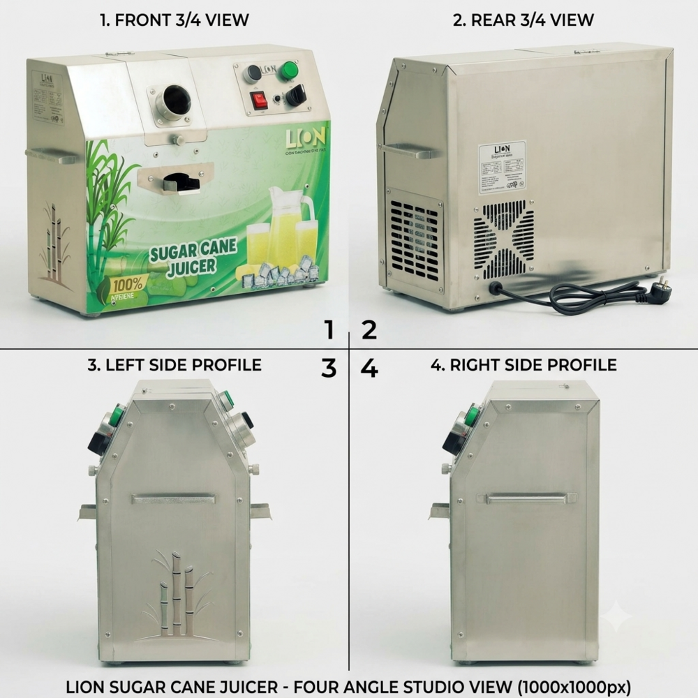 Semi Automatic Sugarcane Juice Machine - 300 Glass/Hour Capacity, 220 Volt Electric Power, 2 Year Warranty | Efficient Juice Extraction with Manual Feeding