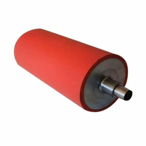 Red Adhesive Coating Rubber Roller